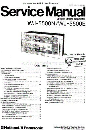 Panasonic_WJ-5500 电路图 维修原理图.pdf
