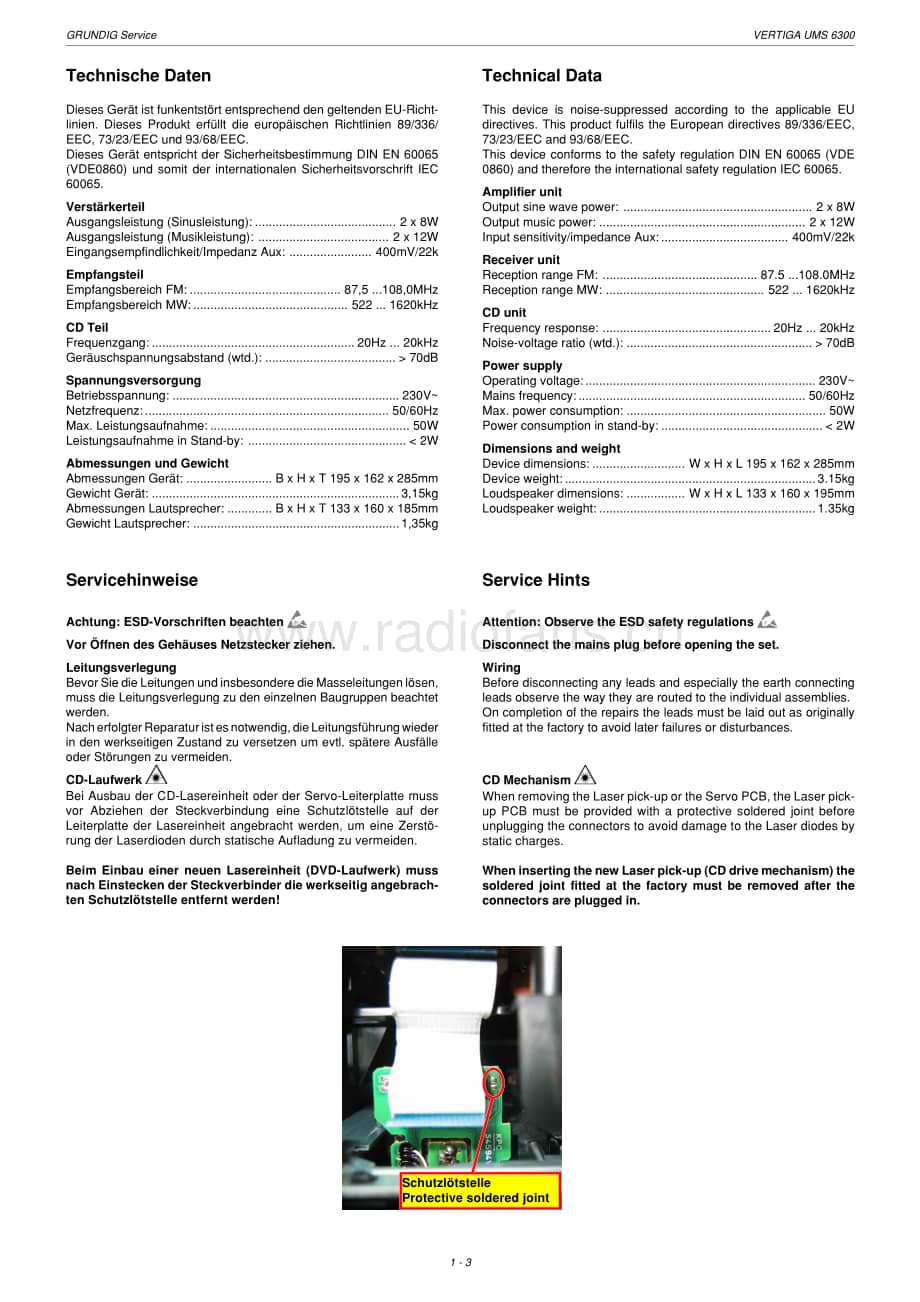 GrundigVERTIGAUMS6300 维修电路图、原理图.pdf_第3页