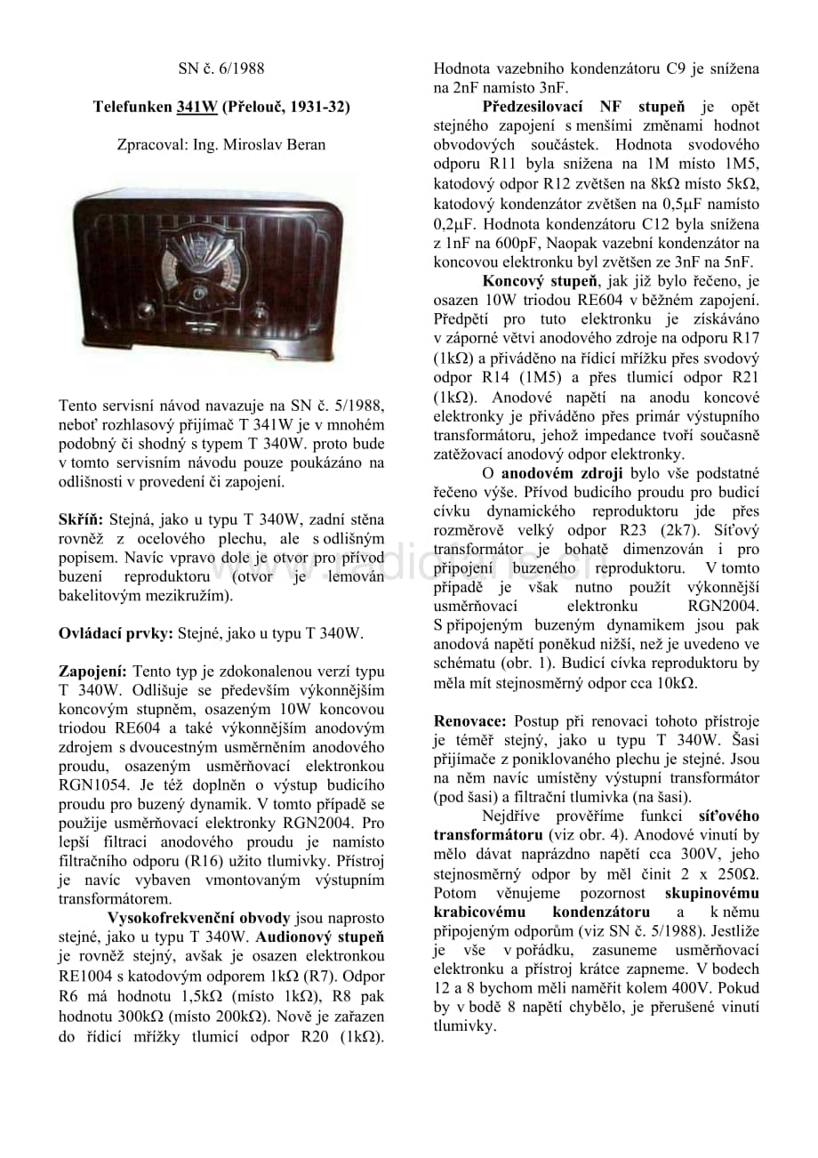 Telefunken341W维修电路图、原理图.pdf_第1页