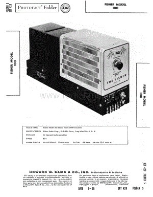 Fisher100ServiceManual 电路原理图.pdf
