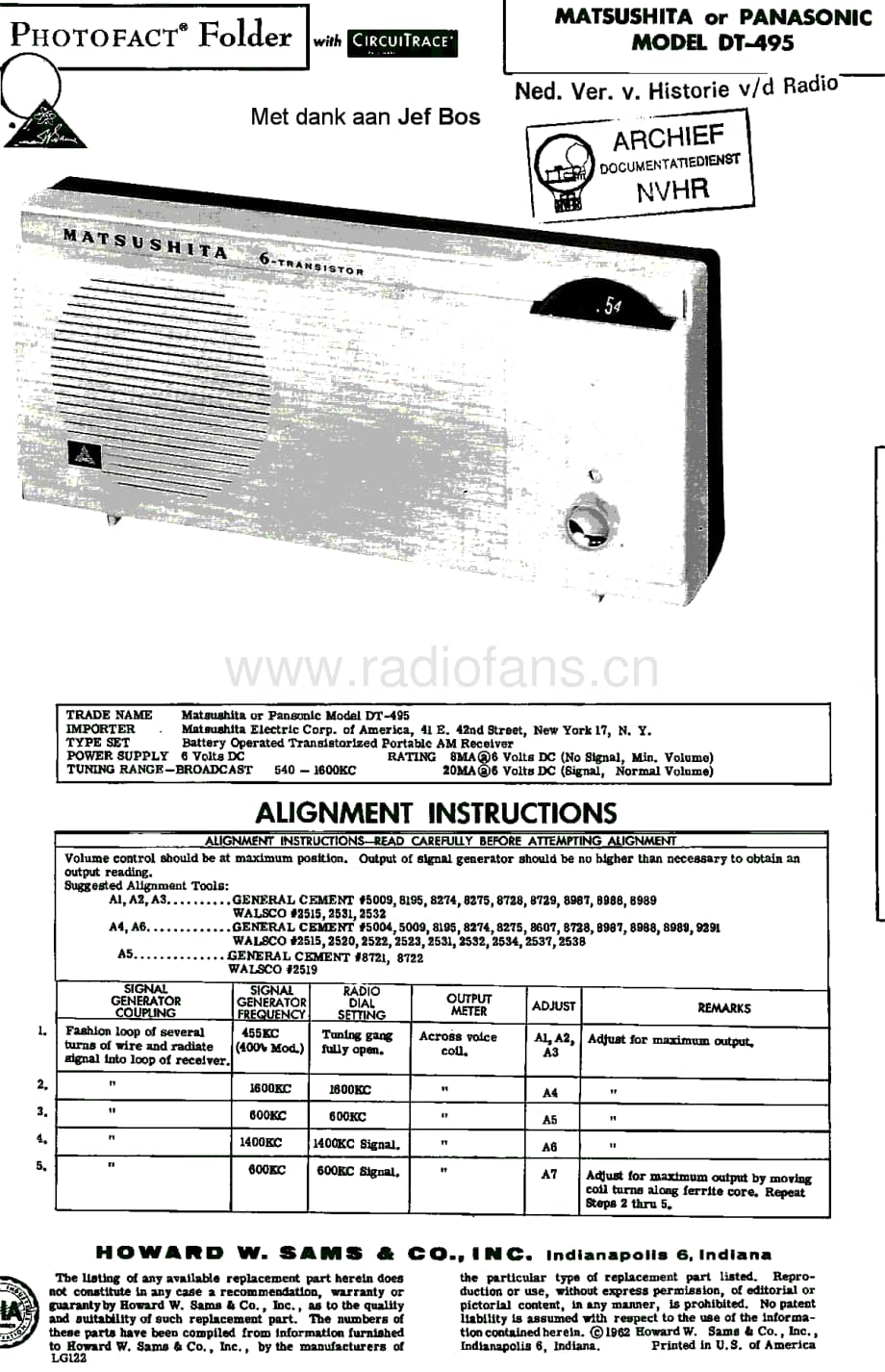 Panasonic_DT-495 电路图 维修原理图.pdf_第1页