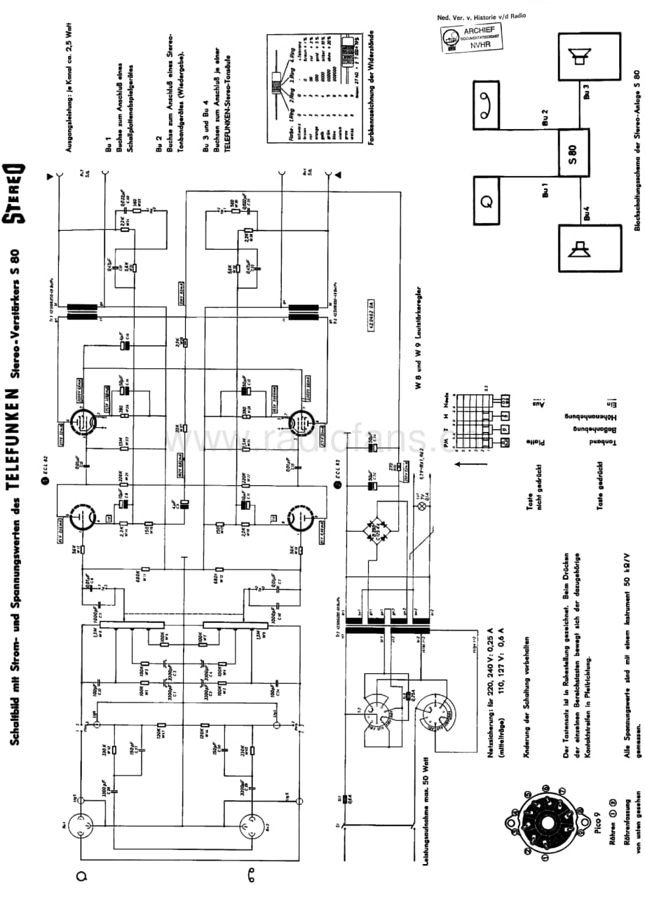 Telefunken_S80 维修电路图 原理图.pdf_第1页