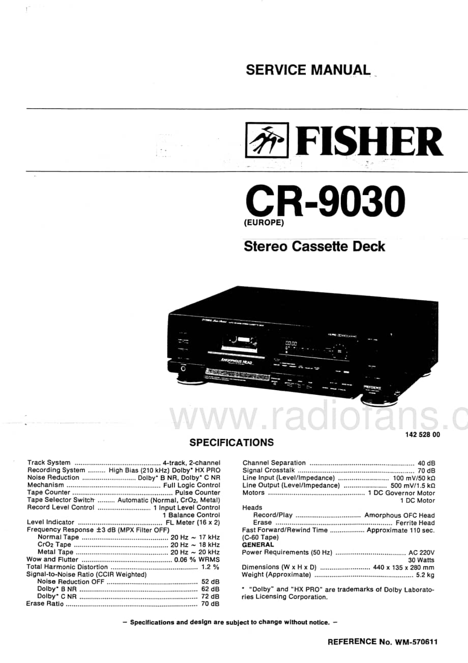 FisherCR9030ServiceManual 电路原理图.pdf_第1页