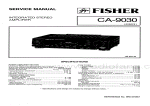 FisherCA9030ServiceManual 电路原理图.pdf