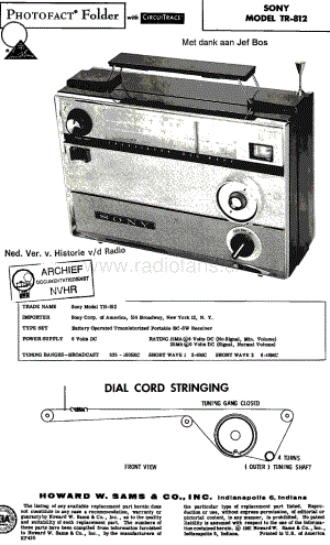 Sony_TR-812 电路图 维修原理图.pdf