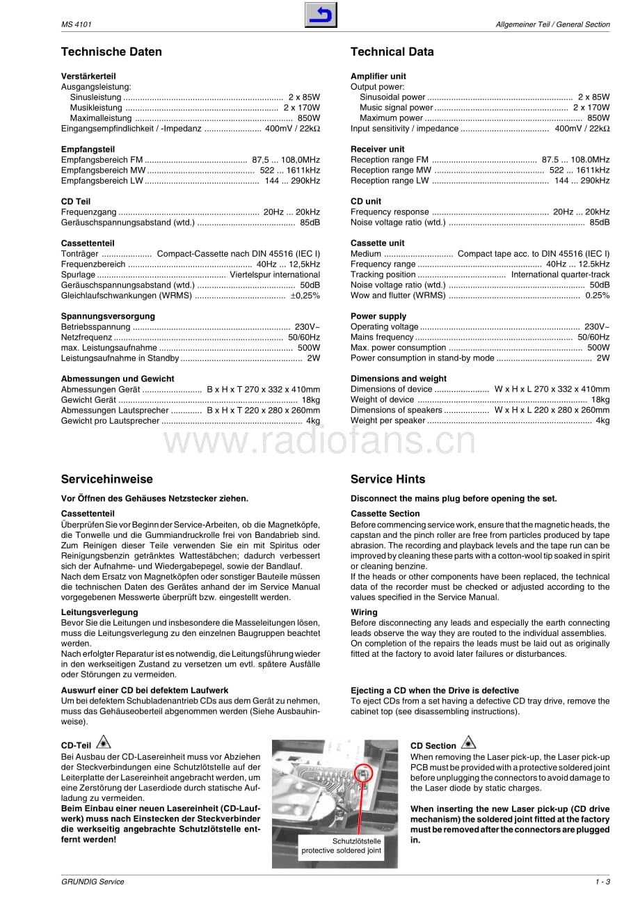 GrundigMS4101 维修电路图、原理图.pdf_第3页