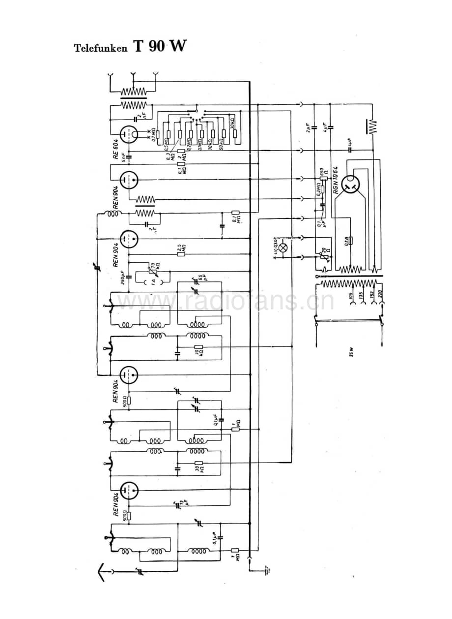 TelefunkenT90W维修电路图、原理图.pdf_第1页