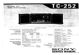 Sony TC-252 电路图 维修原理图.pdf