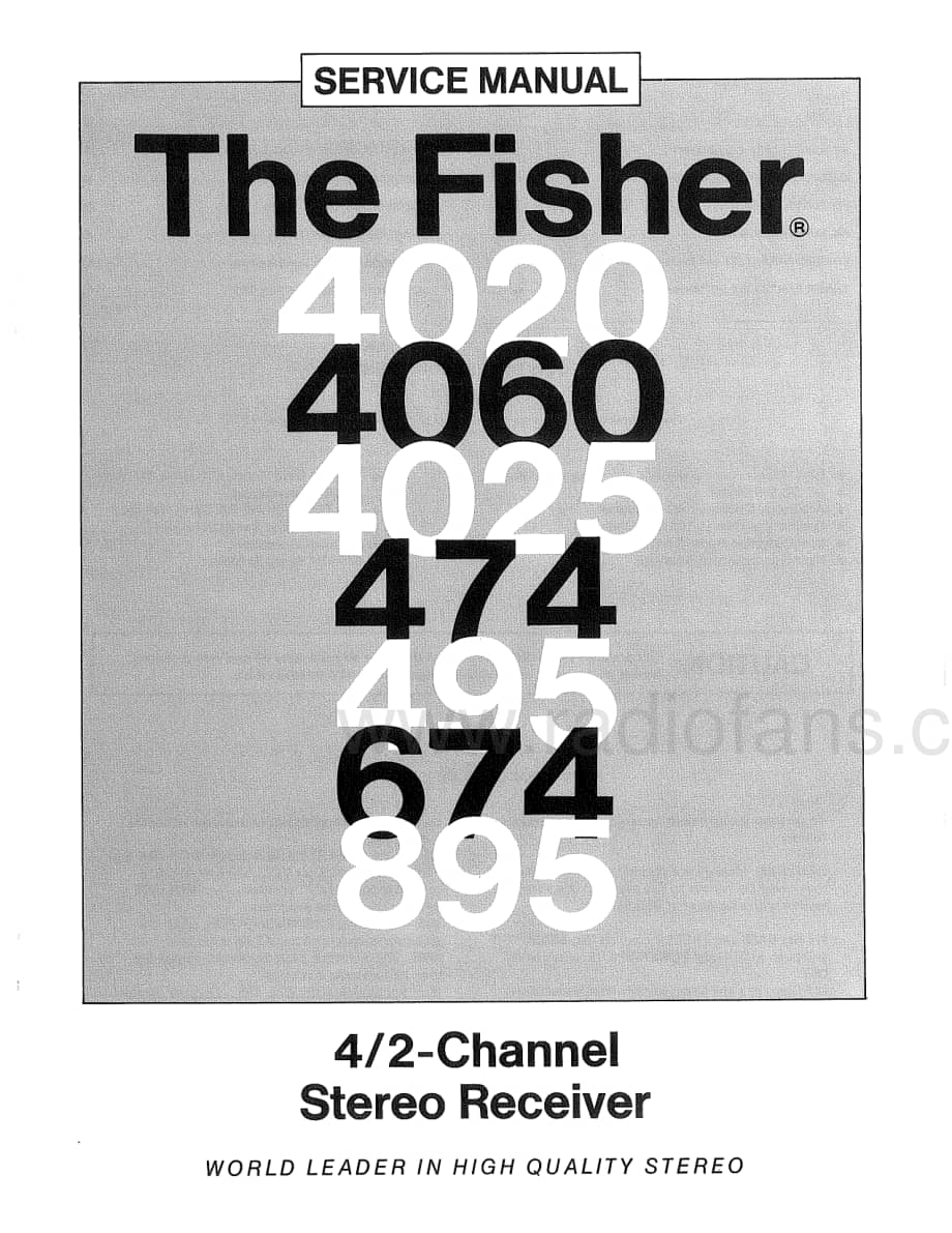 Fisher4025ServiceManual 电路原理图.pdf_第1页