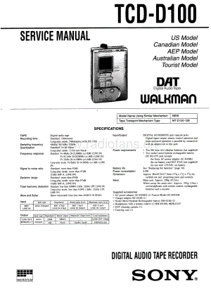 sony tcd-d100_digital_audio_tape_recorde电路图 维修原理图.pdf