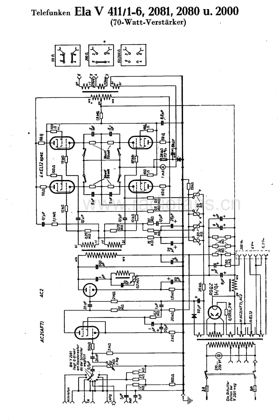 TelefunkenElaV2080维修电路图、原理图.pdf_第1页