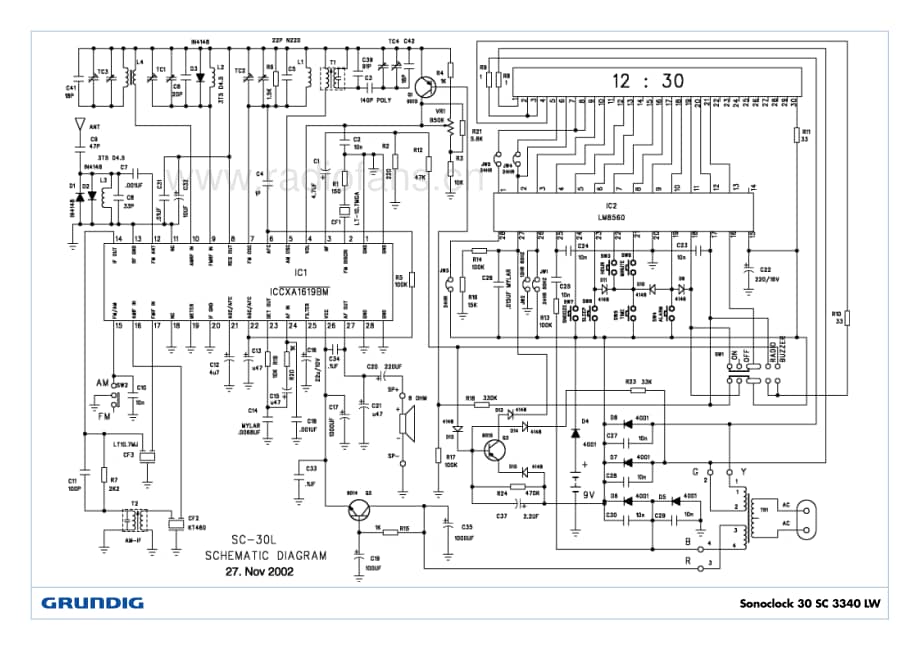 GrundigSonoclock30SC3340 维修电路图、原理图.pdf_第2页