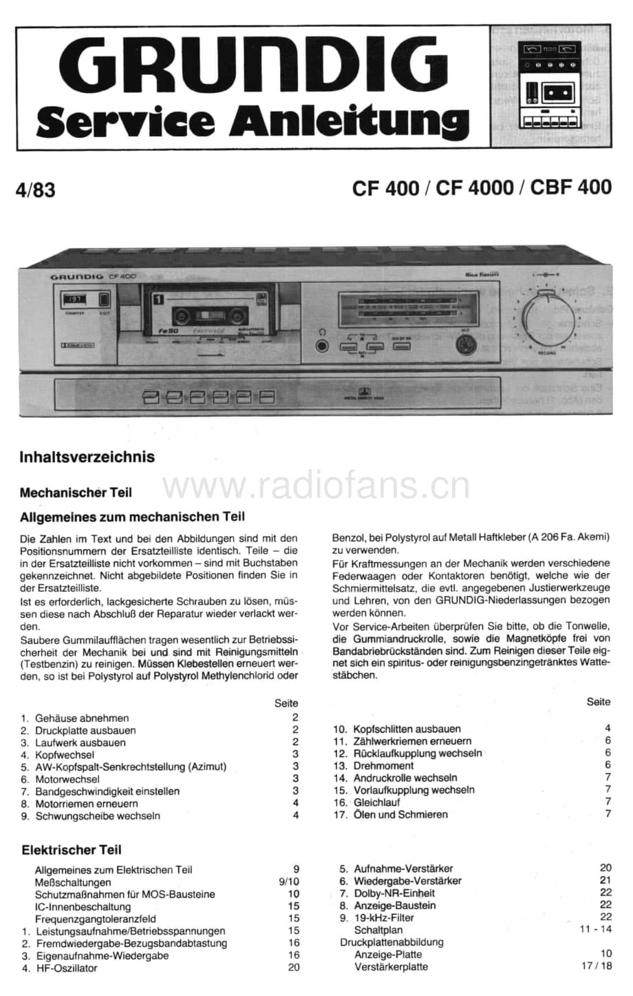 GrundigCF4000 维修电路图、原理图.pdf_第1页