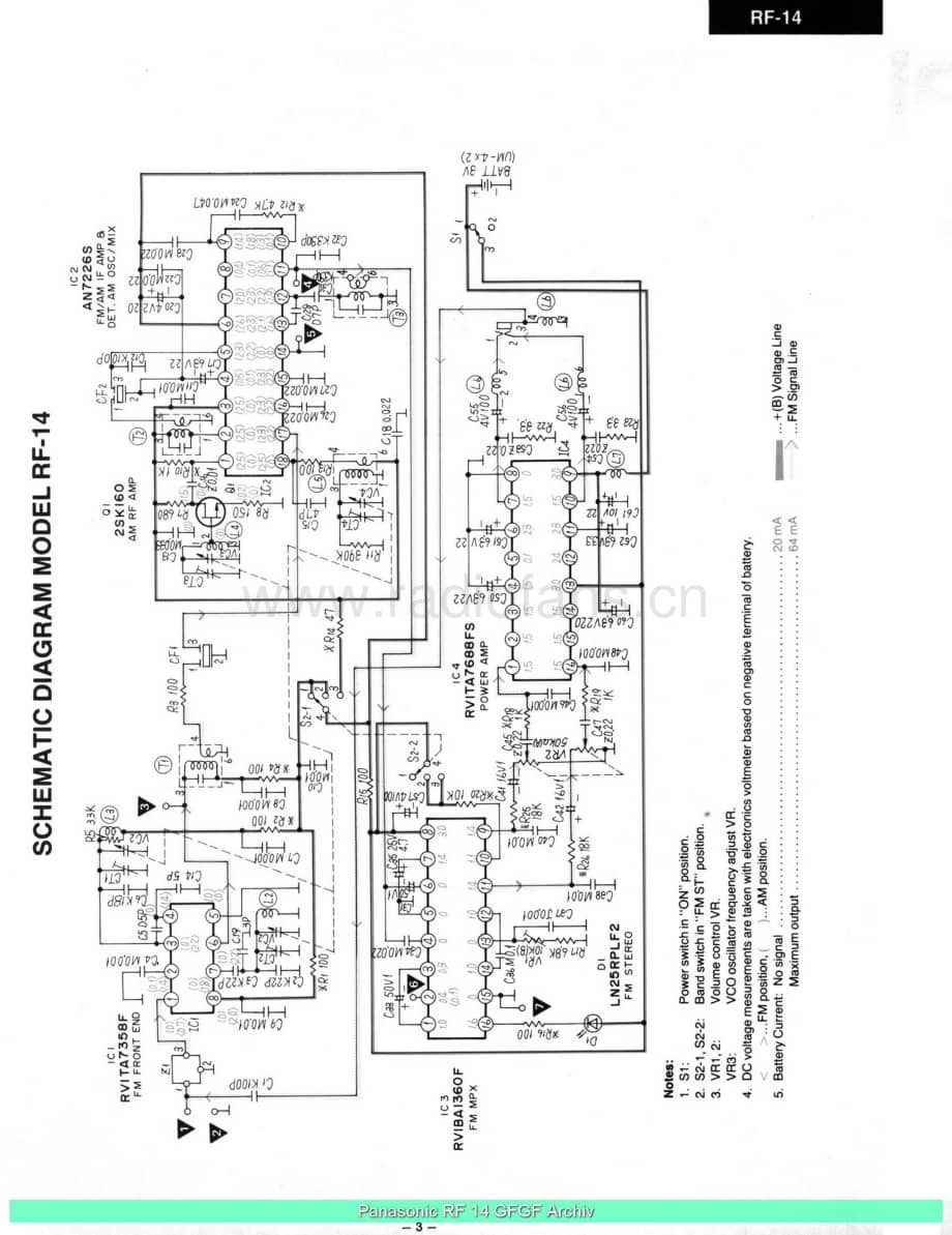 Panasonic_RF-14_sch 电路图 维修原理图.pdf_第2页