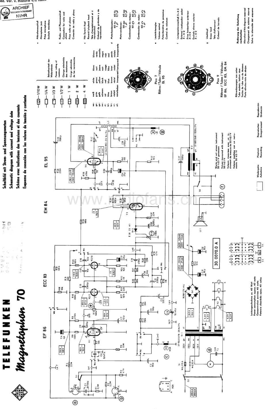 Telefunken_70 维修电路图 原理图.pdf_第1页