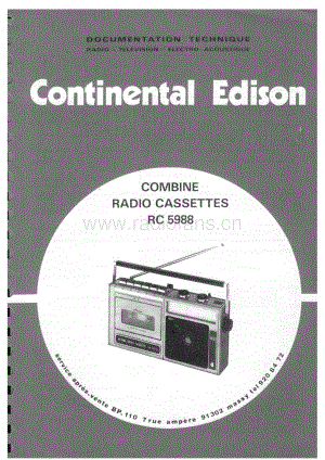 ContinentalEdisonRC5088 维修电路图 原理图.pdf