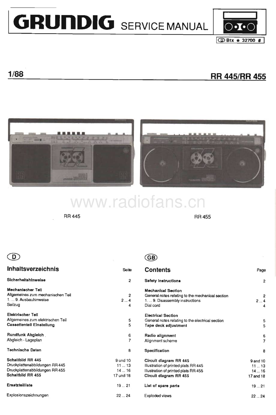 GrundigRR445RR455ServiceManual(1) 维修电路图、原理图.pdf_第1页