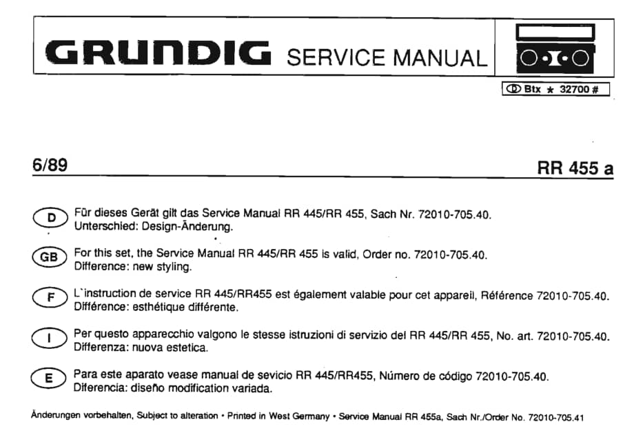 GrundigRR445RR455ServiceManual(1) 维修电路图、原理图.pdf_第2页