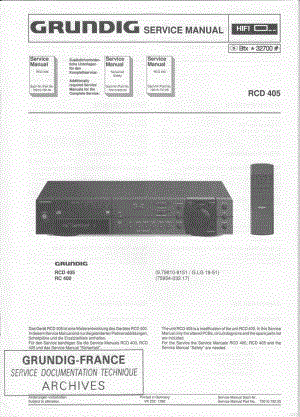 GrundigRCD405 维修电路图、原理图.pdf