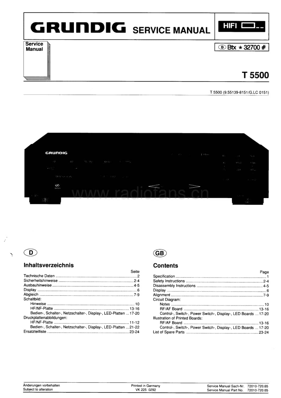 GrundigT5500 维修电路图、原理图.pdf_第1页