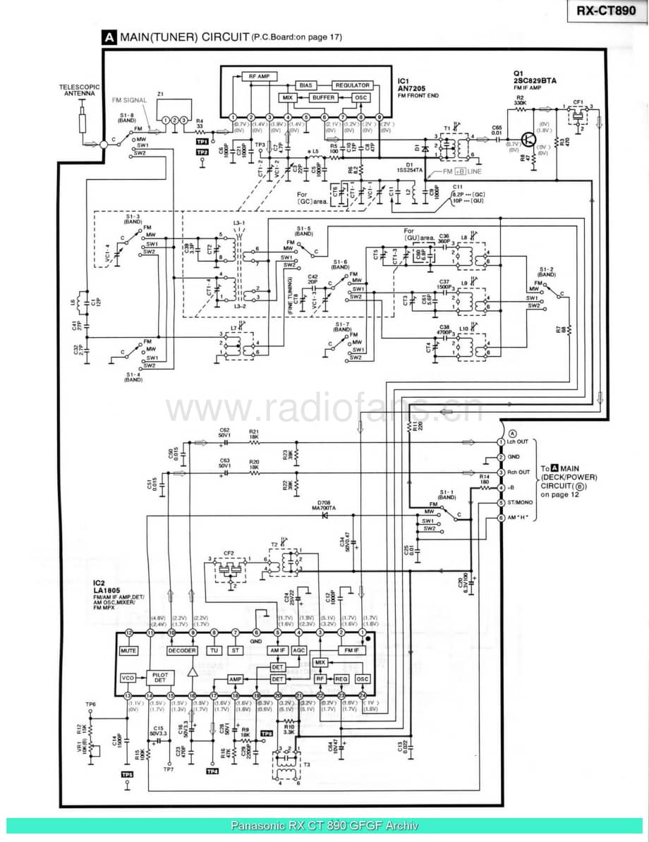 Panasonic_RX-CT890_sch 电路图 维修原理图.pdf_第2页