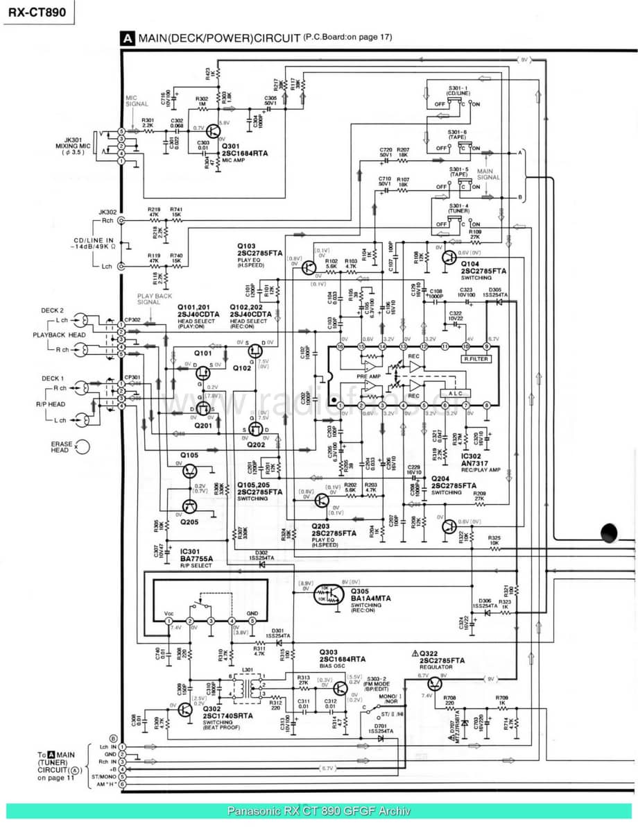 Panasonic_RX-CT890_sch 电路图 维修原理图.pdf_第3页