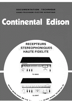 ContinentalEdisonTU9842 维修电路图 原理图.pdf