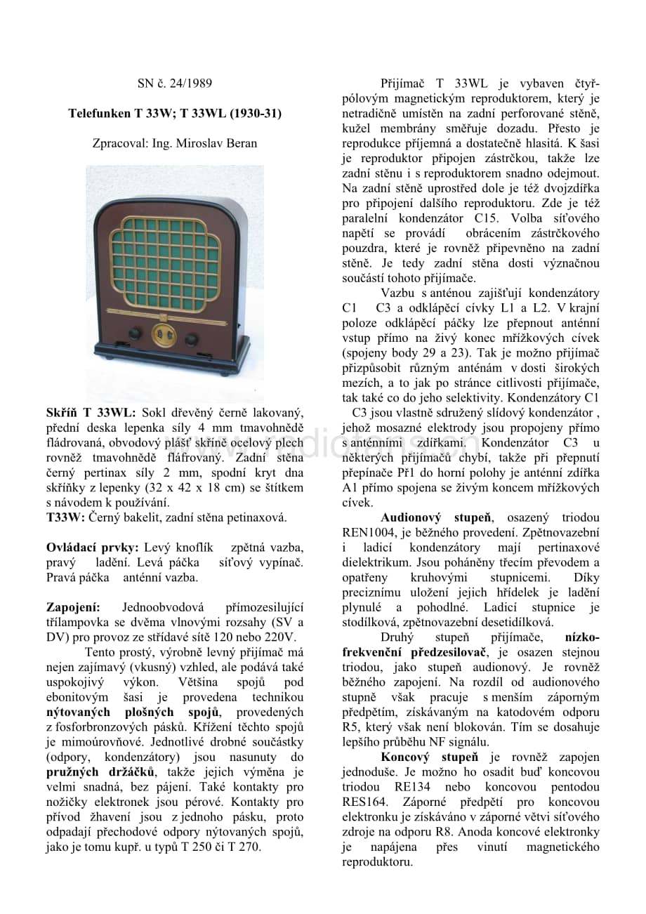 TelefunkenT33WL维修电路图、原理图.pdf_第1页