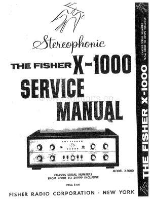 FisherX1000ServiceManual 电路原理图.pdf