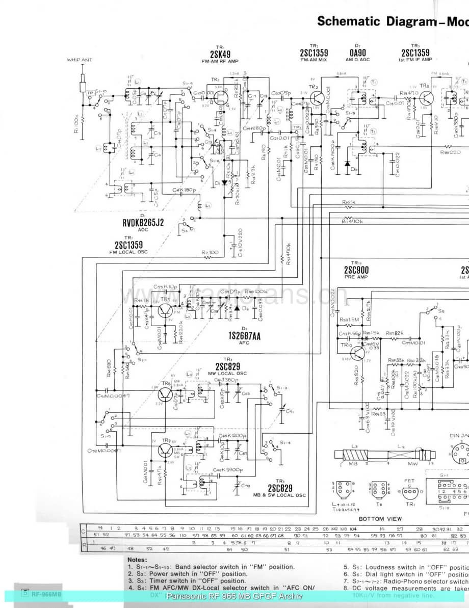 Panasonic_RF-966MB_sch 电路图 维修原理图.pdf_第2页