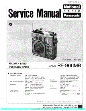 Panasonic_RF-966MB_sch 电路图 维修原理图.pdf
