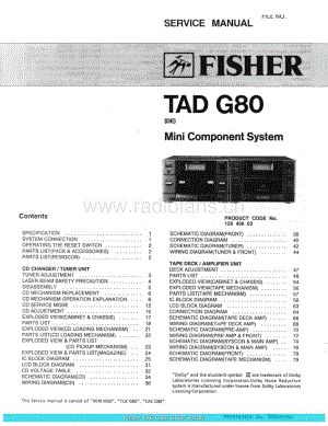 FisherTADG80ServiceManual 电路原理图.pdf