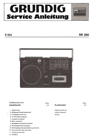 GrundigRR280ServiceManual(1) 维修电路图、原理图.pdf