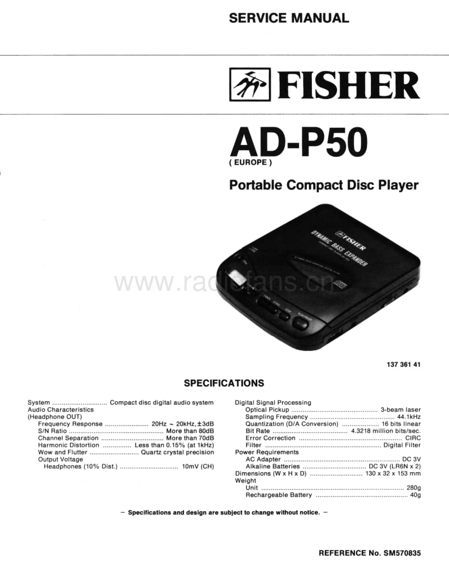 FisherADP50Schematic电路原理图 维修电路图 原理图.pdf_第1页