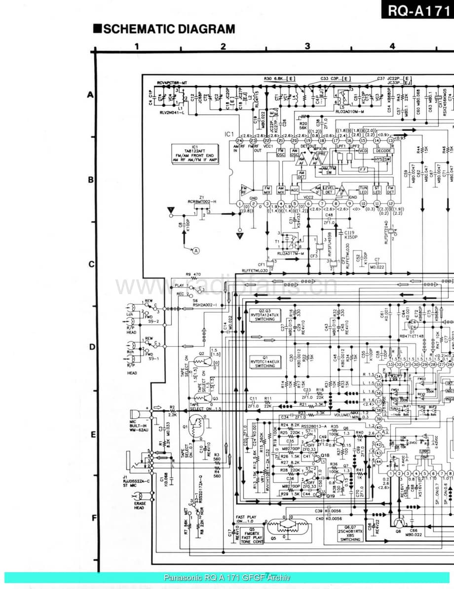 Panasonic_RQ-A171_sch 电路图 维修原理图.pdf_第2页