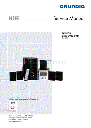 GrundigUMS6400DVD 维修电路图、原理图.pdf