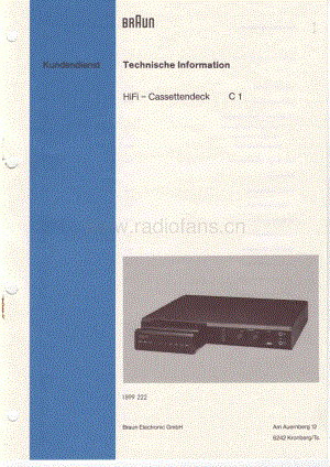 BraunC1ServiceManual电路原理图.pdf