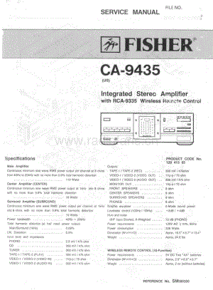 FisherCA9435ServiceManual 电路原理图.pdf