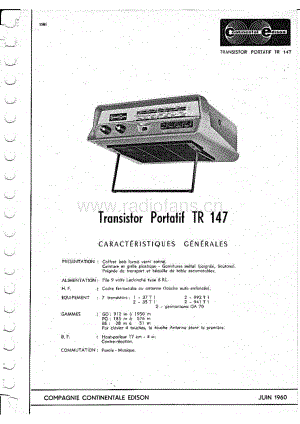 ContinentalEdisonTR147 维修电路图 原理图.pdf