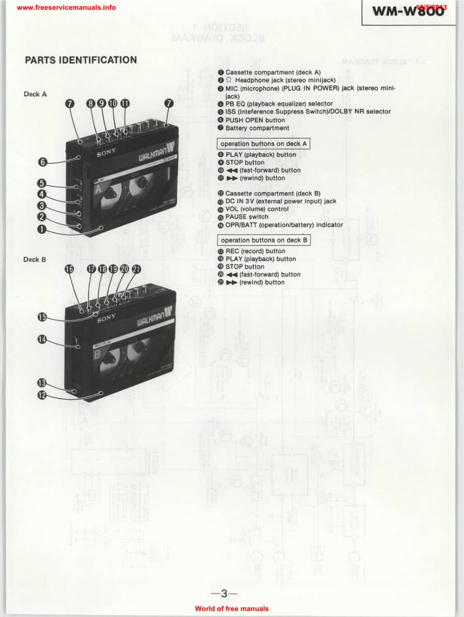 SONY wm-w800 电路图 维修原理图.pdf_第3页