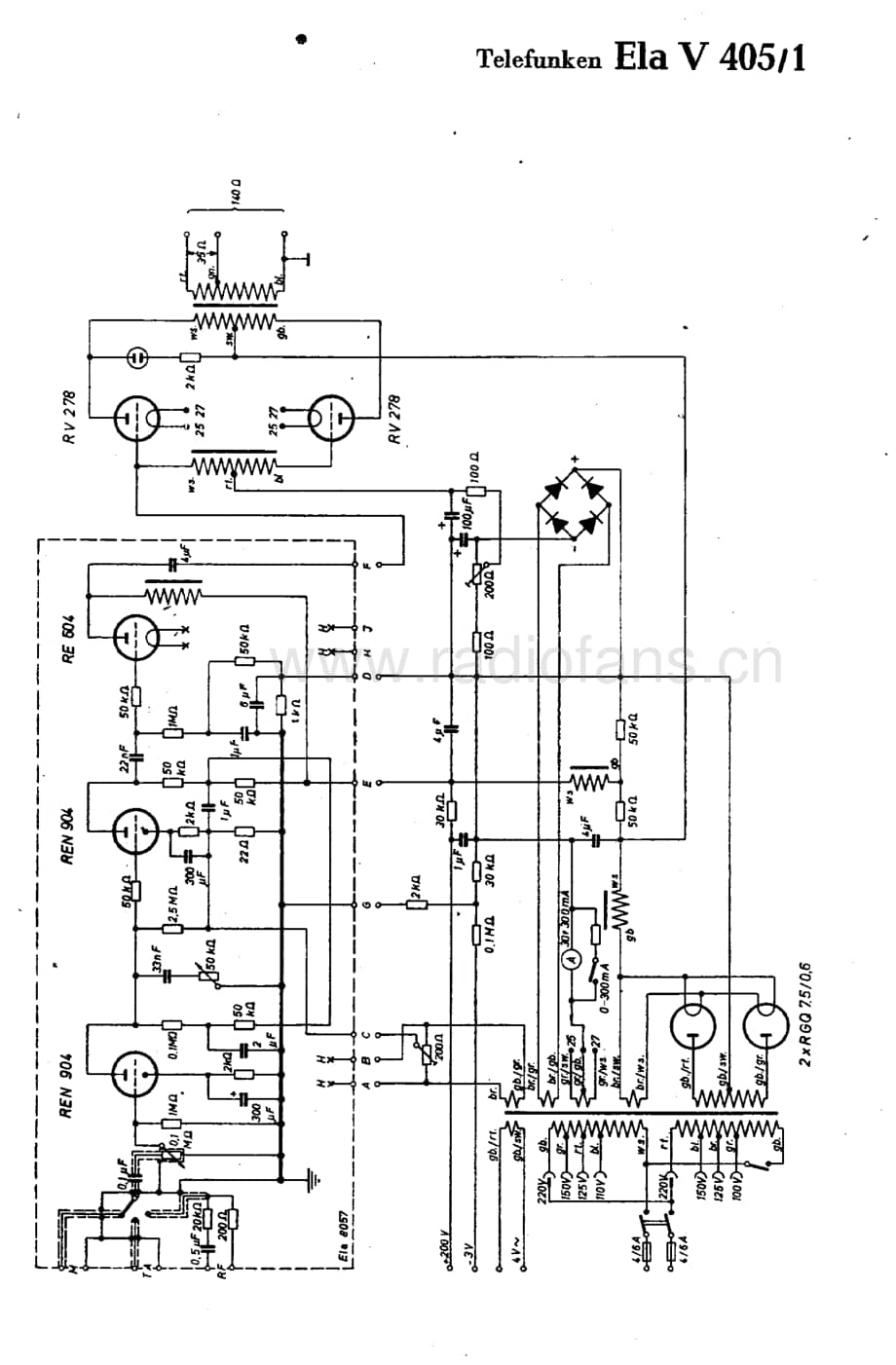 TelefunkenElaV4051维修电路图、原理图.pdf_第1页