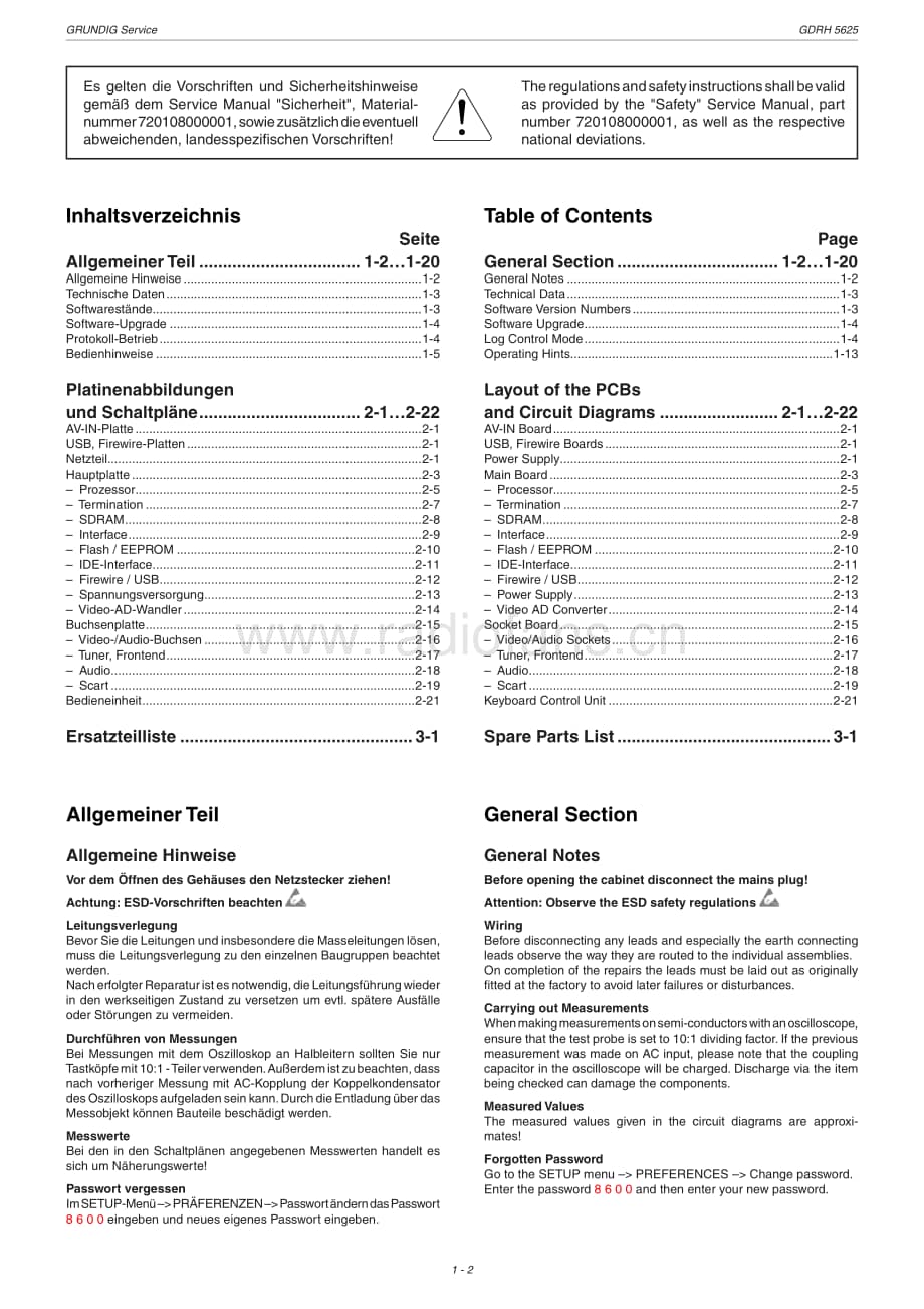 GrundigGDRH5625 维修电路图、原理图.pdf_第2页