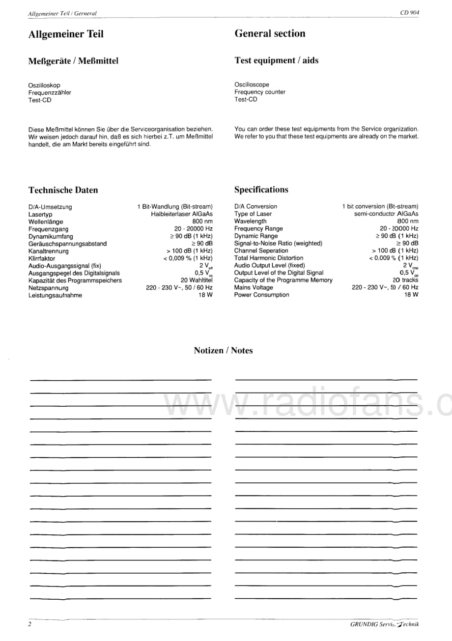 GrundigCD904 维修电路图、原理图.pdf_第3页