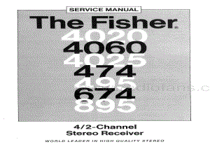 Fisher495ServiceManual 电路原理图.pdf