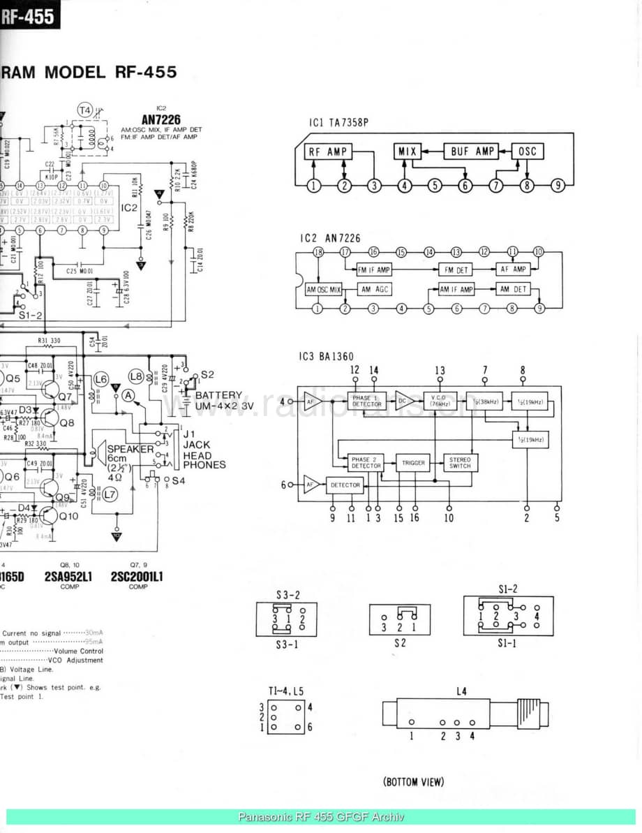 Panasonic_RF-455_sch 电路图 维修原理图.pdf_第3页