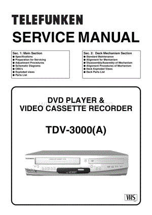 TelefunkenTDV3000A维修电路图、原理图.pdf