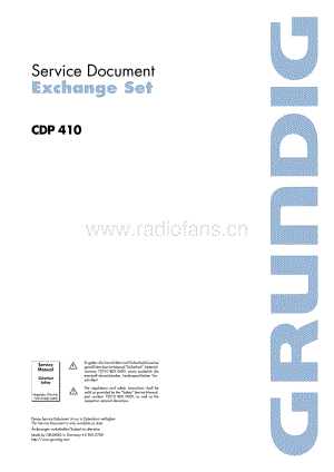 GrundigCDP410 维修电路图、原理图.pdf
