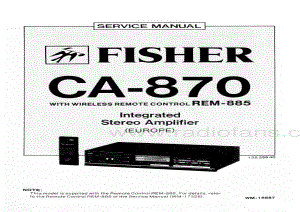 FisherCA870ServiceManual 电路原理图.pdf