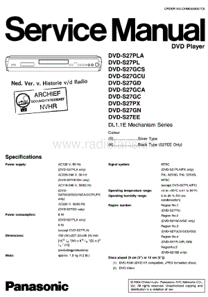 Panasonic_DVDS27 电路图 维修原理图.pdf