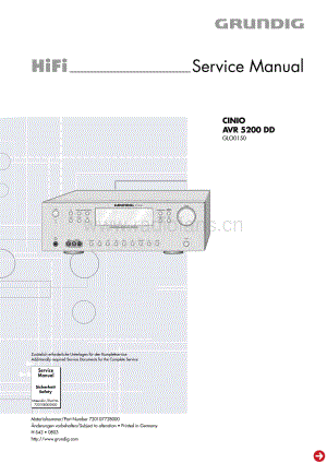 GrundigCINIOAVR5200DD 维修电路图、原理图.pdf